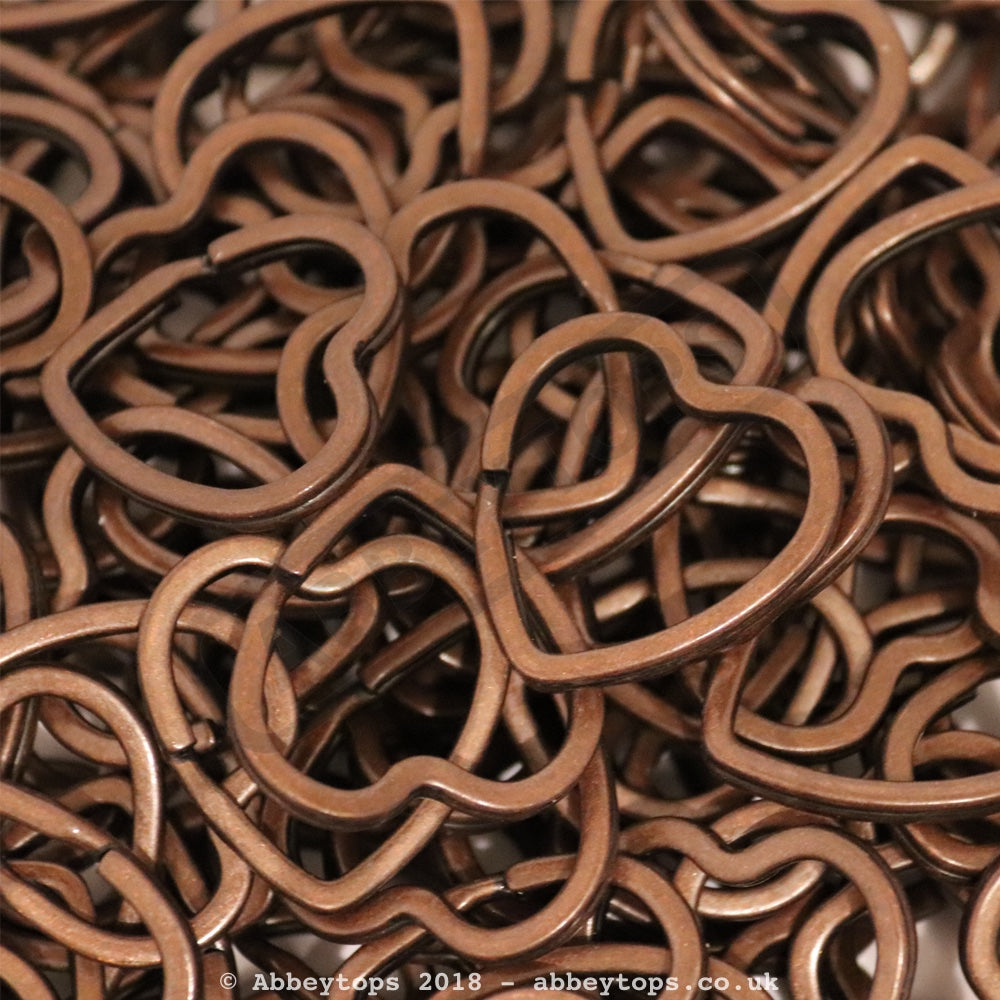 Heart Split Rings