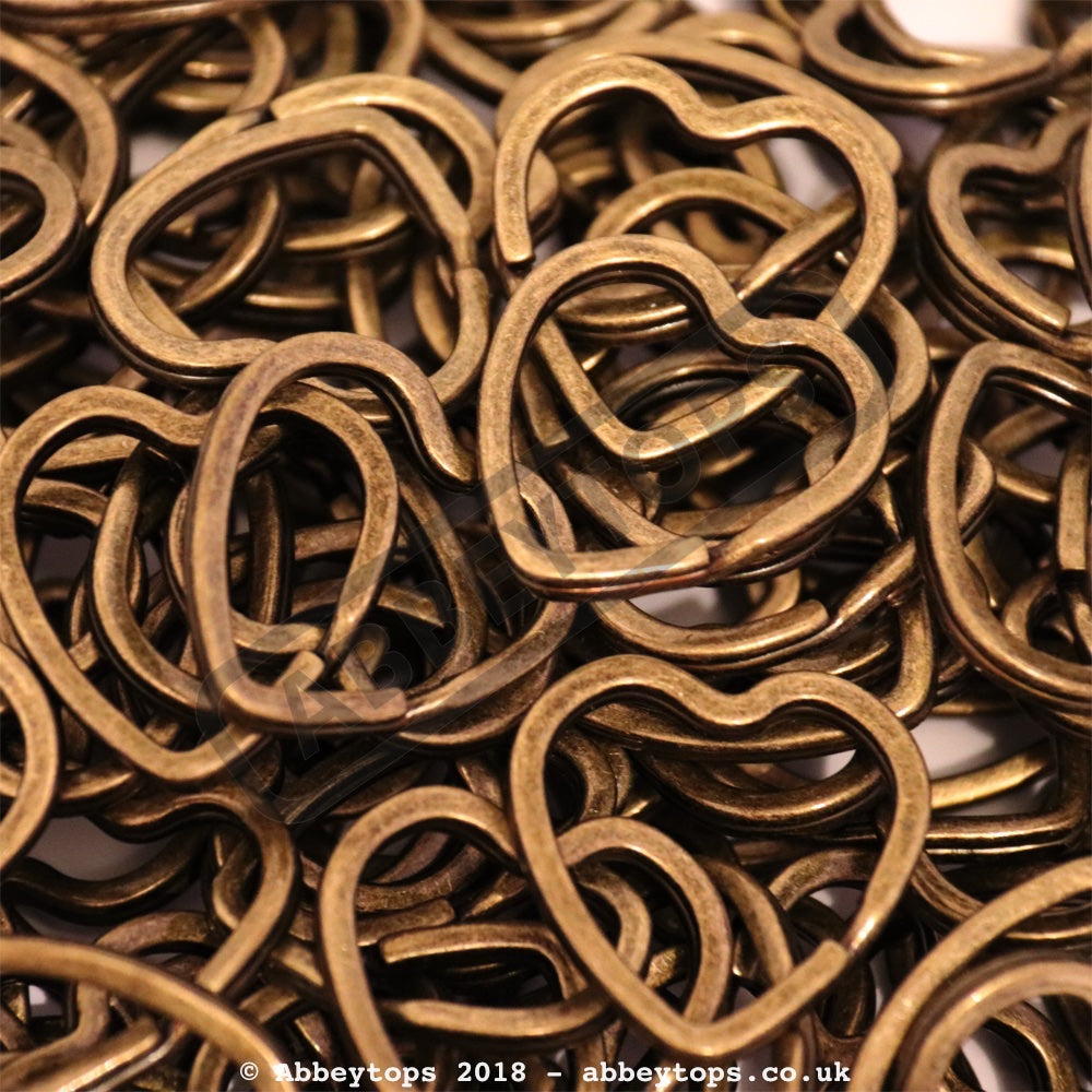Heart Split Rings