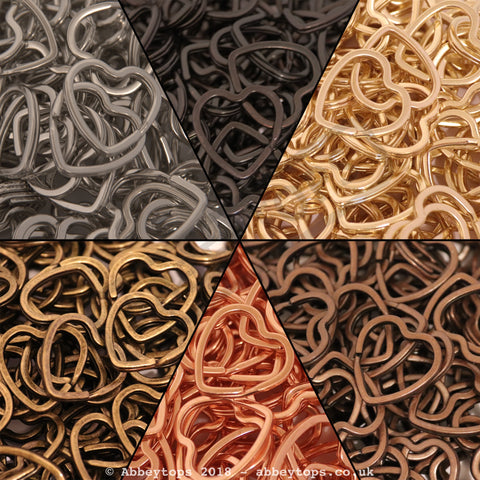 Heart Split Rings