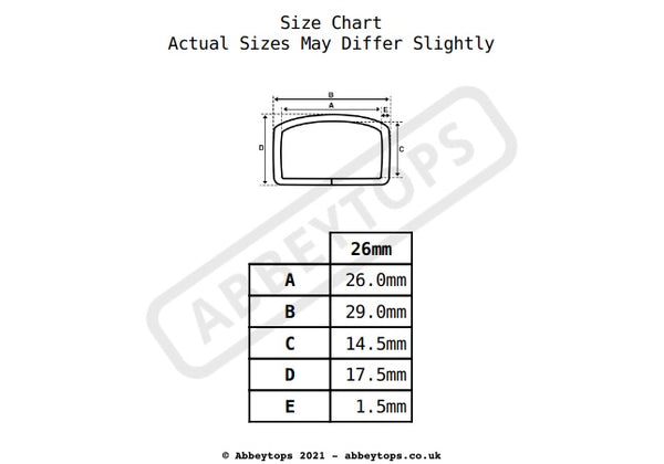 D Shape Buckle Loop