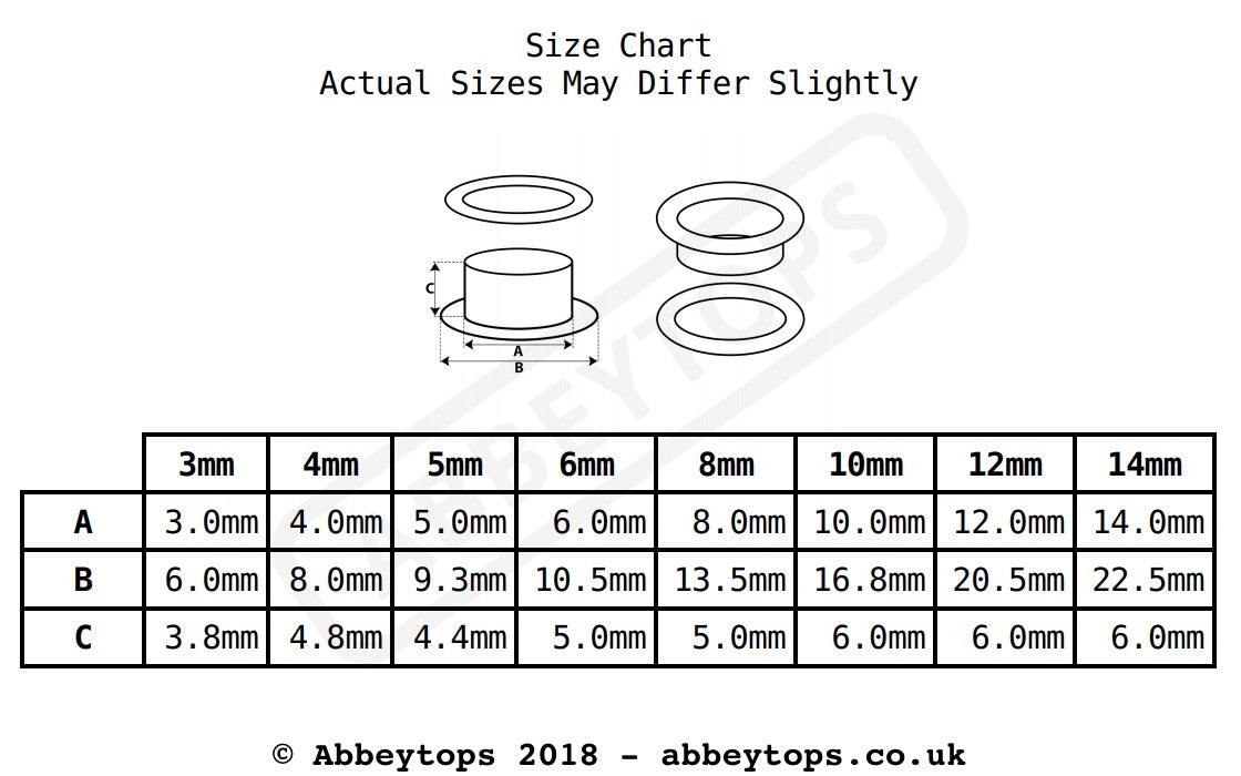 Eyelets with Washers